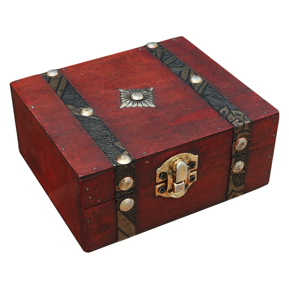 

Retro Jewelry Box Wooden Storage Organizer Case For Rings Necklaces Earrings Bracelets Home Accessories Container