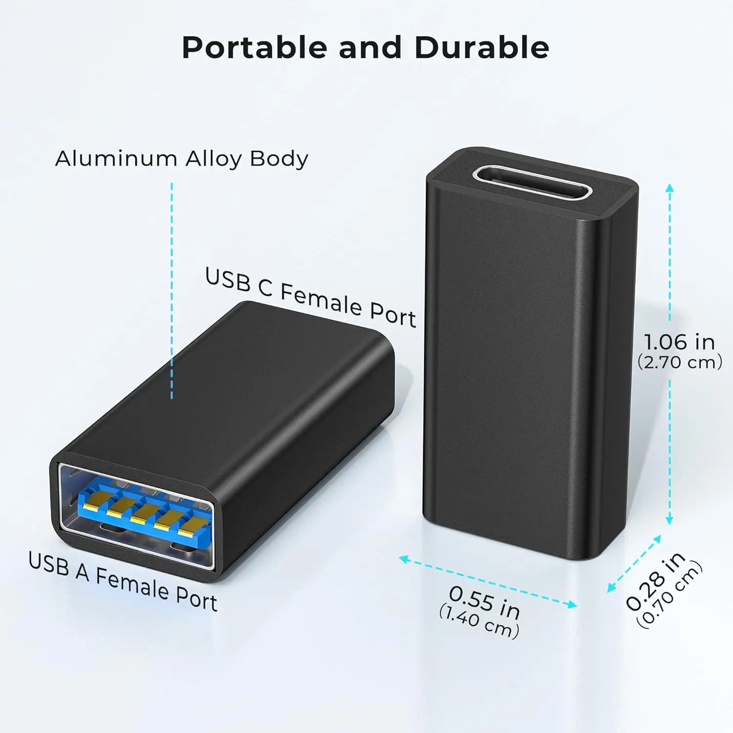 USB 3.1 Type C to USB A female B Male to Female OTG Type C to usb Male Female AdapterrFor phone computer connect together