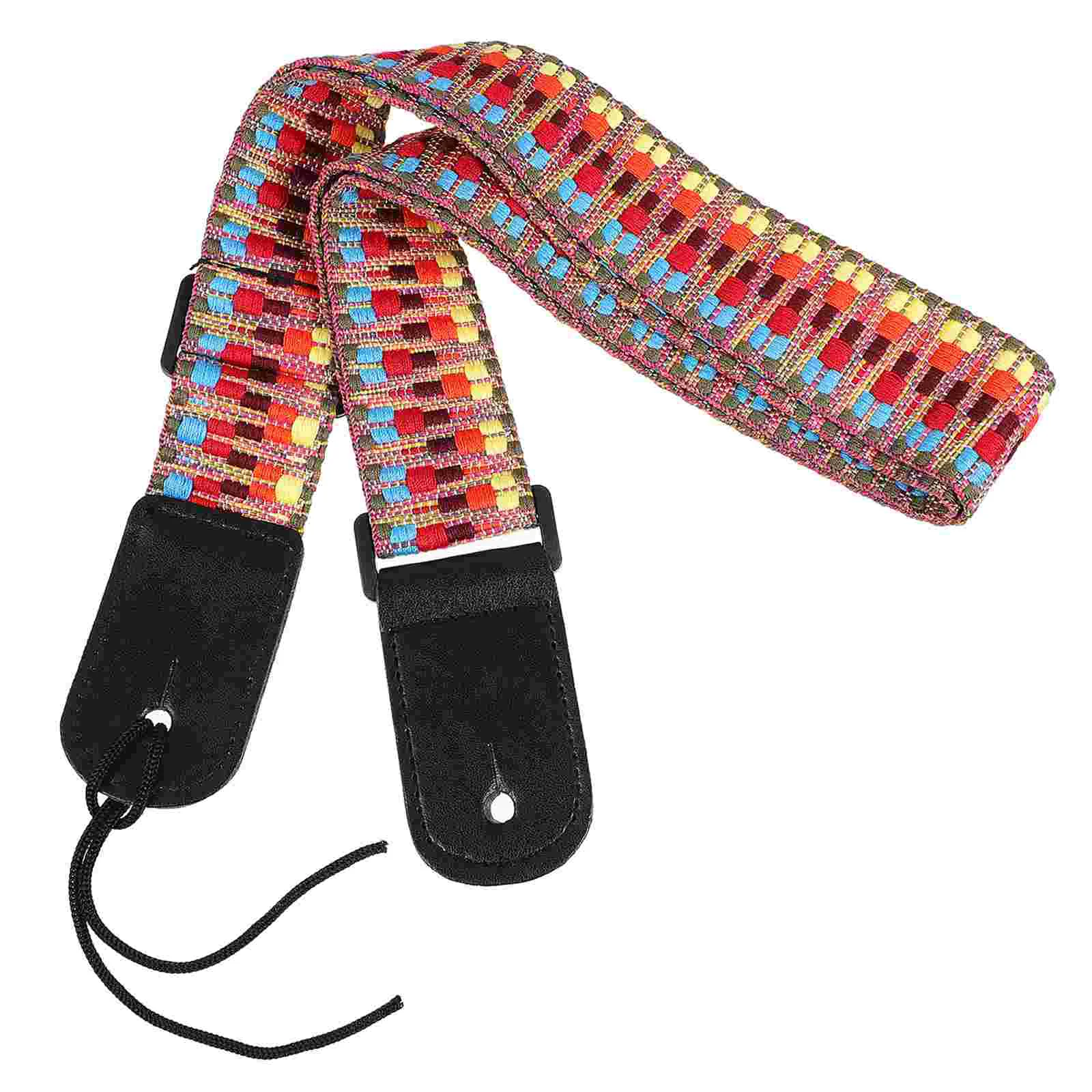 

Guitar Cable Strap Ukulele Neck Instrument Accessories Colorful Adjustable Belt