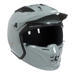 New Combination Motorcycle Helmet Retro Cascos Moto Locomotive Personality Multi-purpose Combination Casco Half Helmet Casque