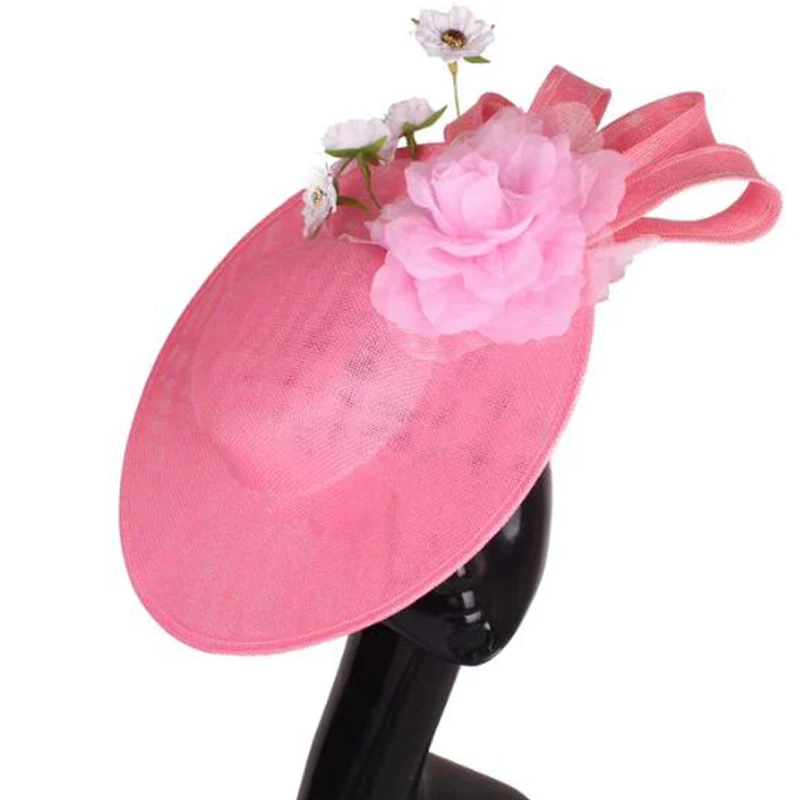 

Изумрудно-зеленая женская шляпа, большая шляпа-дерби, головной убор, аксессуары для волос, головной убор для свадебной вечеринки, повязка на голову