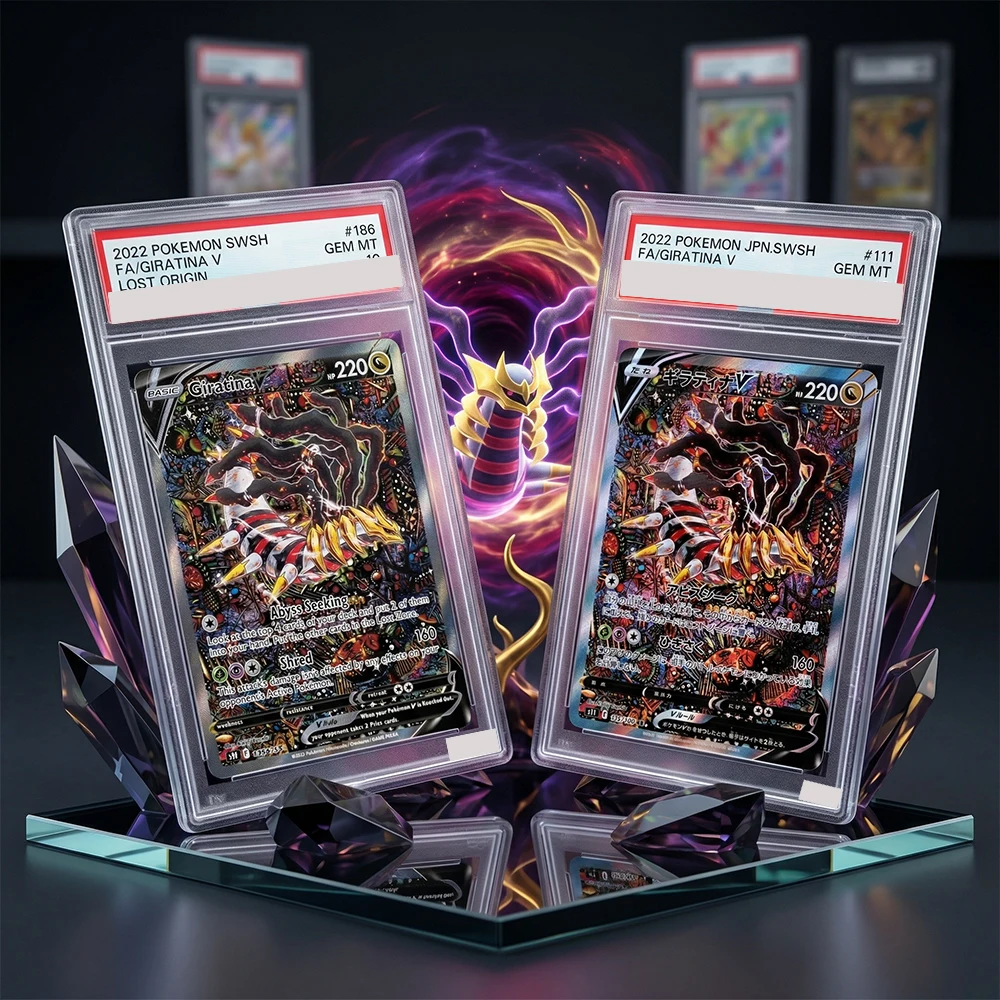 DIY Proxy Collection Card 2022 PTCG Sword & Shield Lost Origin #186 Full Art/Giratina V English GEM MT 10 Textured Completionist
