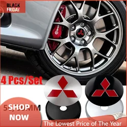 4pcs 56/60mm Cars Hub Caps Car Wheel Center Caps Hubcap Sticker Tire Hub Cover for Mitsubishi Lancer 10 Xpander PajeroTriton