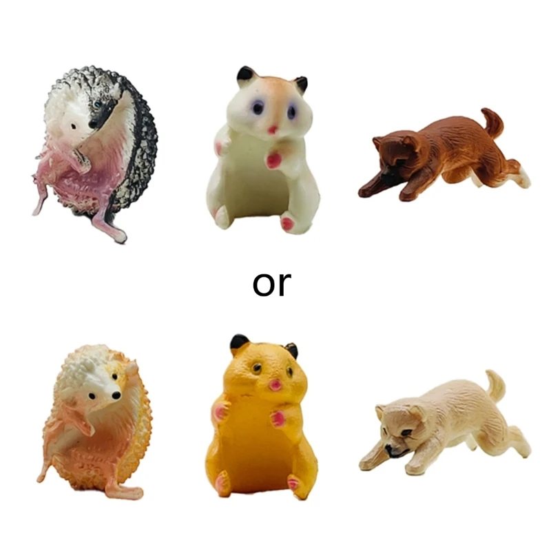 3PCS Japan Capsule Toys Mini Hedgehog Model Figures Cute Pets Gashapon Desktop Kids Dropshipping