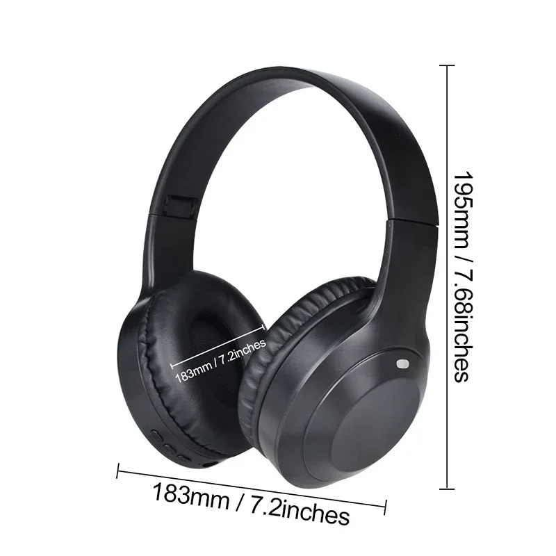 오버이어 HIFI 스테레오 M5 헤드셋 무선 블루투스 5.3 헤드폰 스포츠 게임용 이어폰 TF/AUX 지원 소음 감소