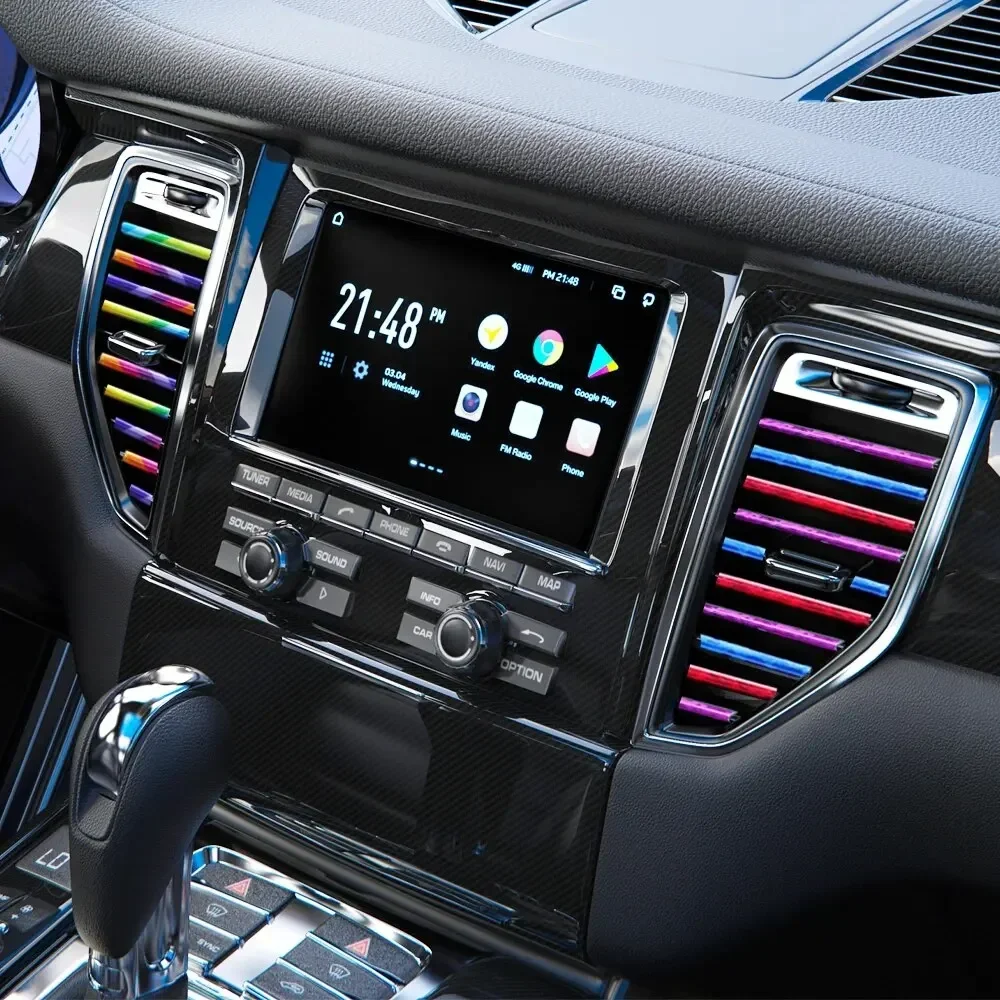 

10 шт., 20 см, розетка для автомобильного кондиционера, декоративная U-образная форма, декоративная накладка, полоски, Стайлинг автомобиля, защита углов края двери автомобиля