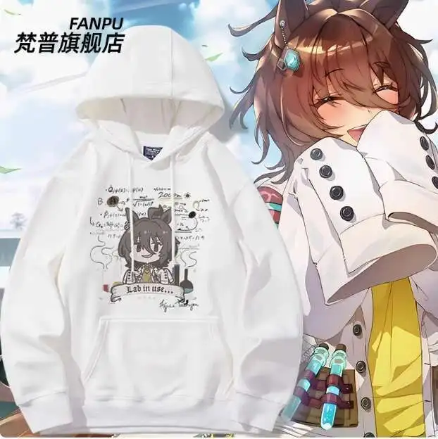 

Anime Umamusume: Pretty Derby Agnes Tachyon Hooded Hoodie Cosplay Autumn Winter Men Women Coat Loose Jacket Tops anime
