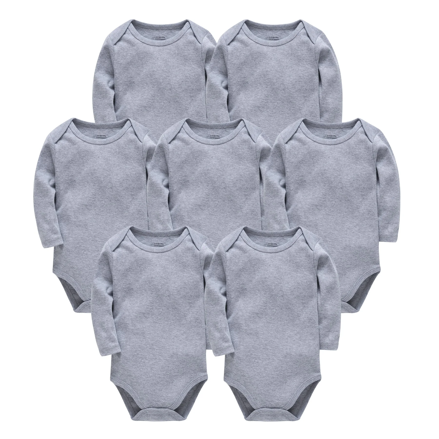 

Baby Bodysuits 100% Cotton Newborn Growings Infant Jumpsuit Toddler Long Sleeve Jumper Girls Boys Onesie White Black Grey Red