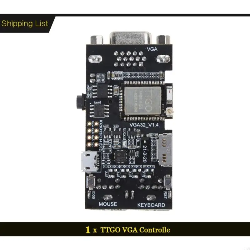 LX0B VGA32 V1.4 Controlador 2 VGA Keyboard mouse ANSI/VT Control terminal para ESP32