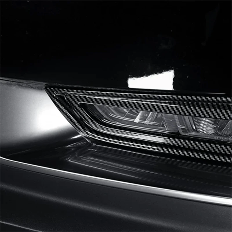 For Kia Carnival Sedona KA4 2021 2022 2023 2024 Car front fog lamp decorative frame protective cover made of ABS material