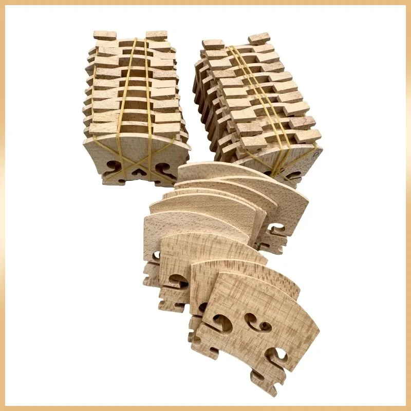 50/100pcs Maple Wood Violin Bridges, Stable Fiddle Bridge, For 4/4 1/2 1/4 1/8 Size Violins, Violin Replacement Instrument Parts
