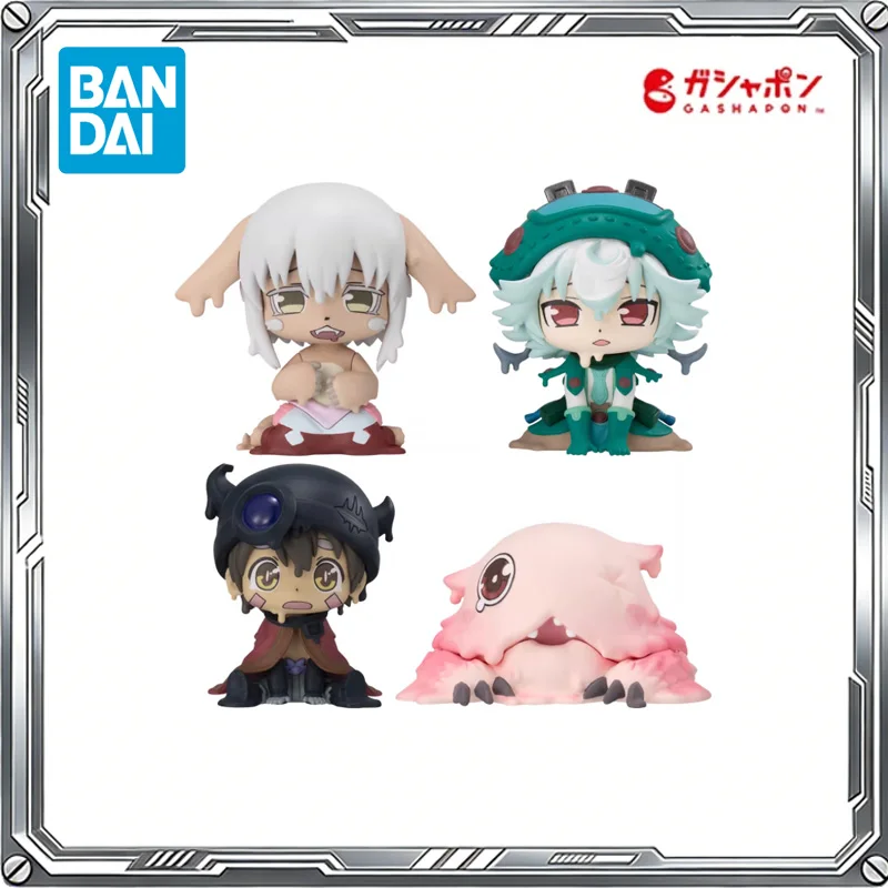 

Bandai Original Gashapon Made In Abyss Anime Reg Prushka Nanachi Pot Mitty Action Figure Toys Collectible Model Gift