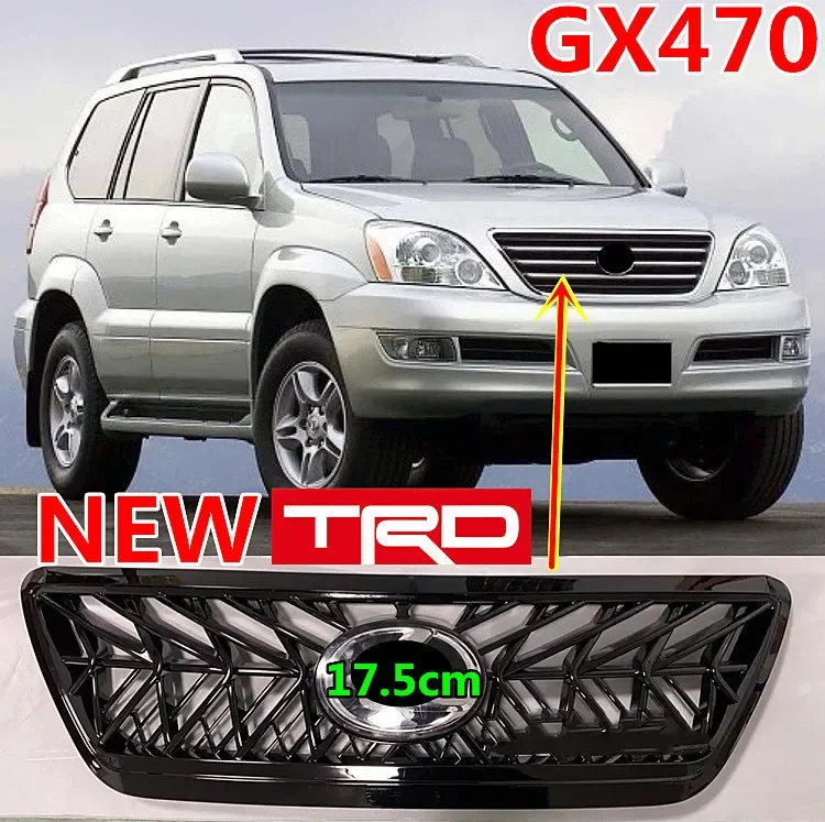 Car Front Bumper Grill Mask Radiator Grille for Lexus GX470 03-09 Racing Grills Exterior Accessories