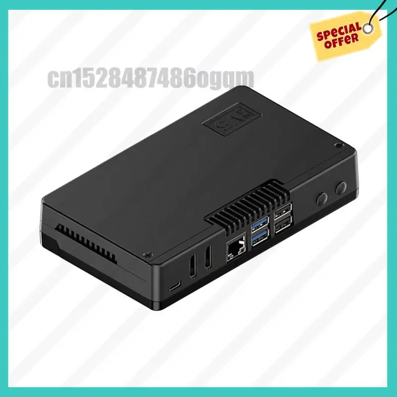 

-ABJZ For Argon ONE V5 Protective Case For Raspberry Pi 5 Durable Aluminum Enclosure Enhanced Cooling System