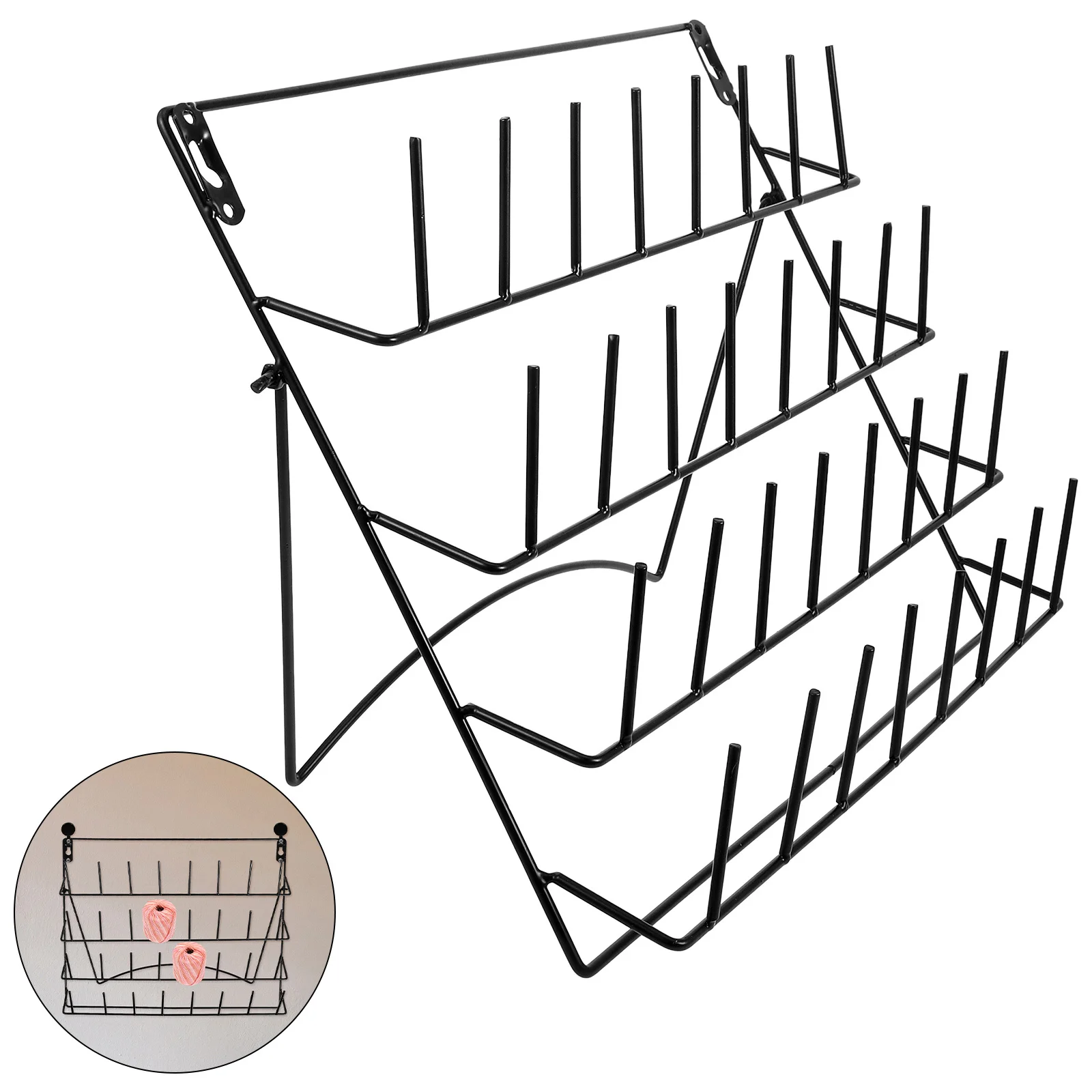 

Wall Mounted Storage Rack Multifunctional Iron Drying Rack For Bathroom Pegboard Organizer For Mugs Glasses