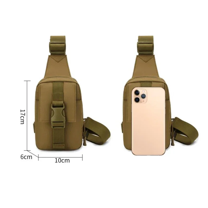 Saco de peito tático militar pacote edc saco de esportes bolsa ombro crossbody pacote assalto bolsa para caminhadas ciclismo campinga