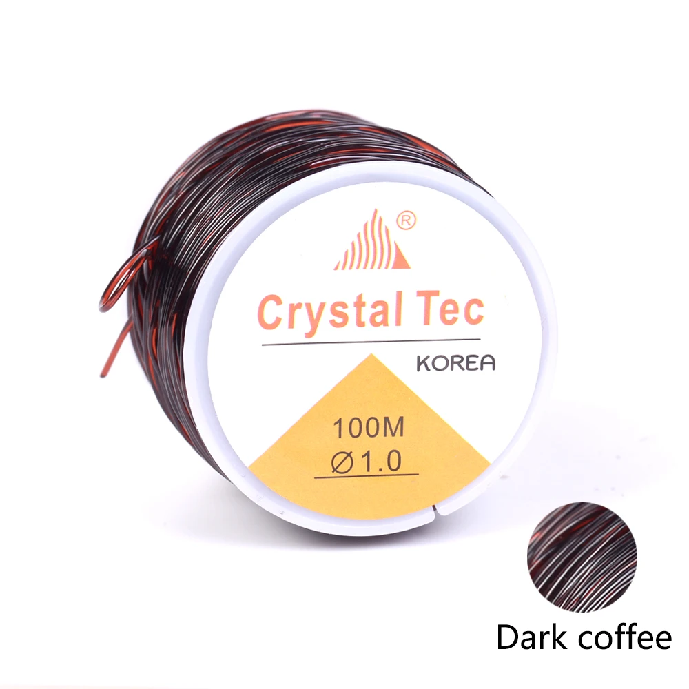 10/60/100M Bunte Starke Elastische Kristall Perlen Schnur Stretch Faden String Armband Drähte Für Schmuck Machen schnur Linie 0,5mm