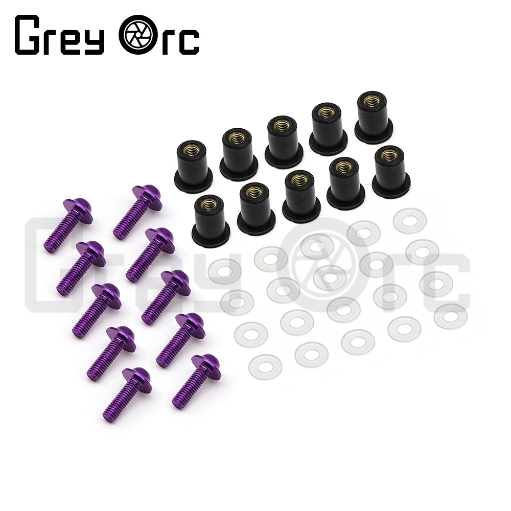 

Universal Windscreen Bolt Moto Windshield Screw Nut Fastener For Honda Suzuki Yamaha Windshield Fairing Bolt Kit Well Nuts Lug