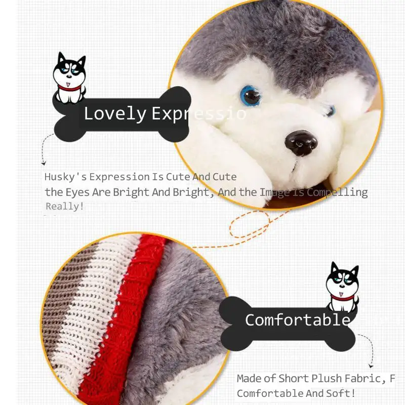 1pc 50/70/100/120cm Soft Cute Dog Soft Cotton Animal Plush Stuffed Toy Pillows Sweet Animal Christmas Birthday Gift New 2022