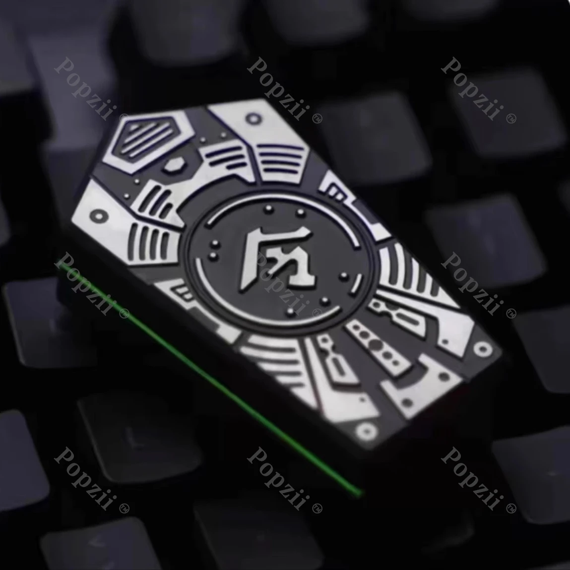 TIERI EDC Titanium alloy Mechanical Magnetic Tuning Fork Push Slider Fidgeting toy Magnetic Mechanical Rebound Anxiety Toys
