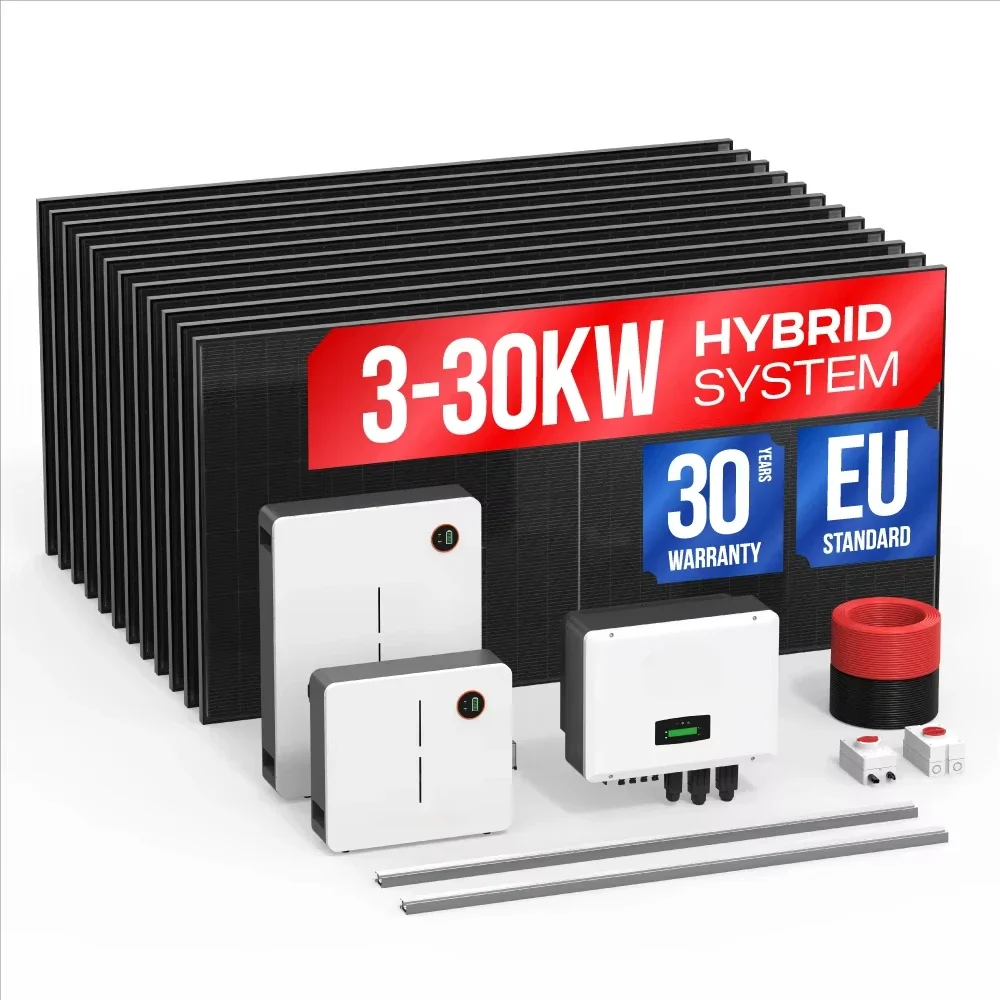 Sunark New Energy Solar Energy System 5Kva 10Kva 30Kva Hybrid Smart Solar System For Home