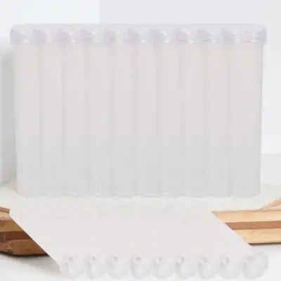 100 Uds. Tubos de almacenamiento de flores frescas, tubos de plástico, suministros para floristería, contenedores de agua para flores de larga duración