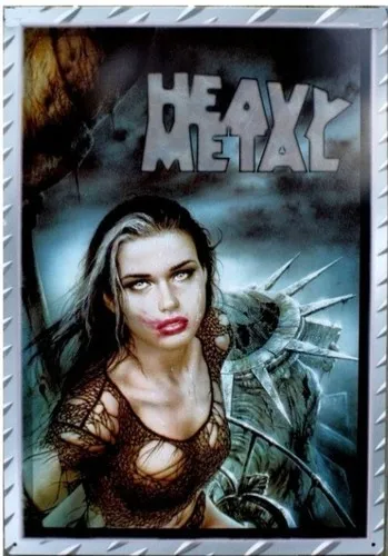 Heavy Metal Liberty Metallschild mit neuartigem Metallmotiv; NEU!