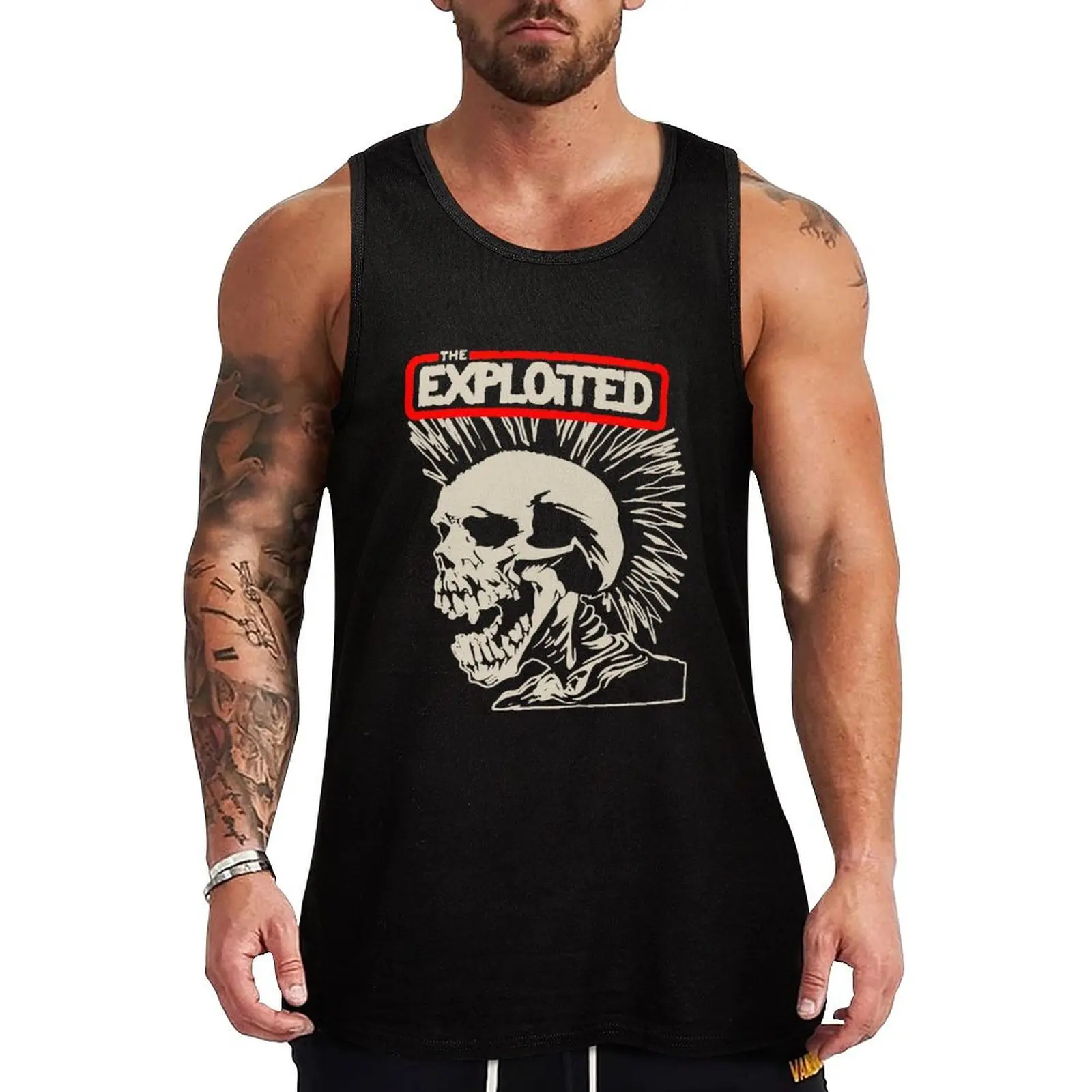 

The exploited Tank Top Men's clothing brands Men sleeveless tee Vest for boy Vests