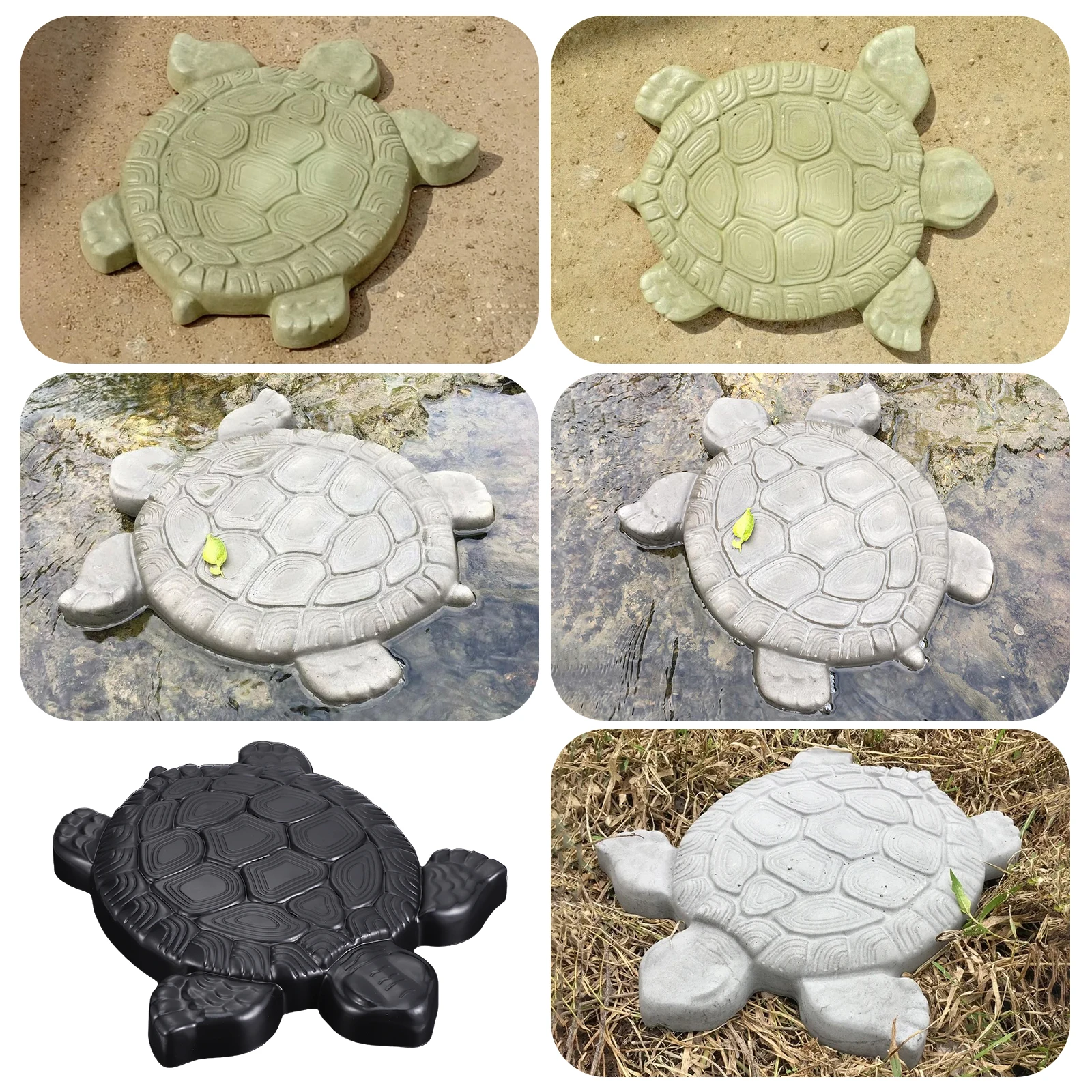 

Turtle Cement Brick Mold for DIY Pathways Stamping Paving Stone Forms Reusable Garden Decor Concrete Gypsum Maker