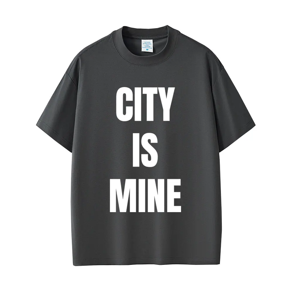 Rapper Drake City Is Mine Gleicher Stil Druck T-shirt Männer Frauen Mode Casual T Shirts Kurzarm männer Hip Hop vintage T Shirt – Detail 4