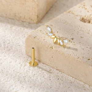 Ajudan 925 Sterling Silver 1 PC Geometri Multi Tindik Anting-Anting Pejantan untuk Wanita K Emas Sederhana Elegan Rumbai Perhiasan Hadiah Pendiente 10 anting rumbai emas penjualan terbaik - №