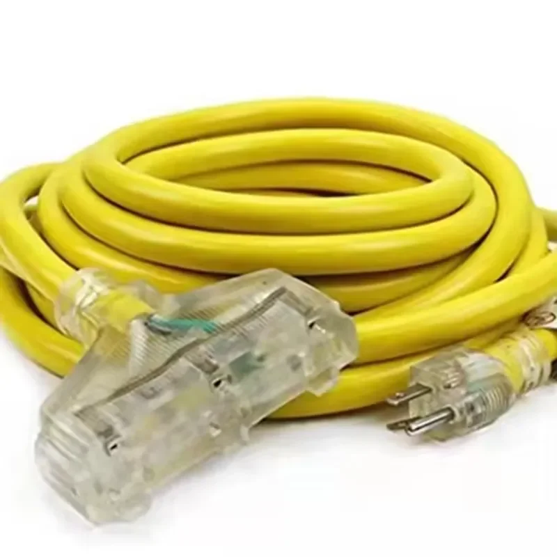 Standard 10/3 Extension Cord USA PVC Home Appliance Extension Cable NEMA Electric Cords Age 10 AC Power Cord IEC 3*12AWG