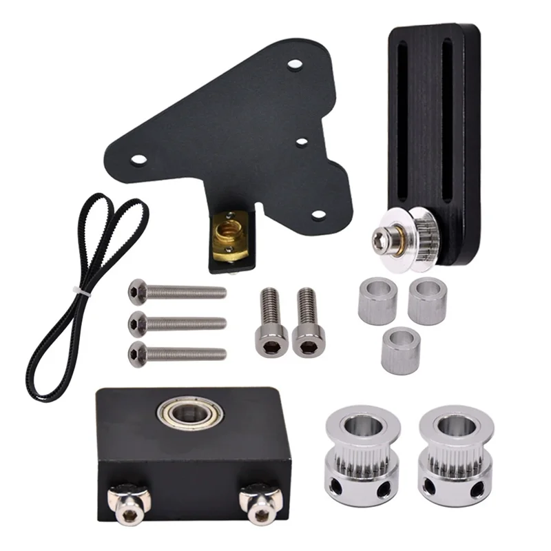 

Комплект обновления HJ, двойной ходовой винт оси Z, натяжной шкив, набор ремней ГРМ для детали 3D-принтера CR10