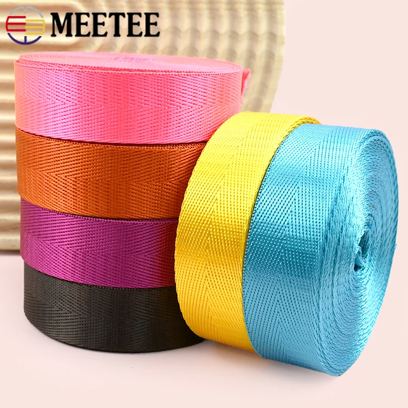 

20Meters 20-50mm Nylon Webbing Tape 1mm Thick Bag Backpack Strap Seat Belt Ribbon Clothes Bias Binding DIY Sewing Accessories
