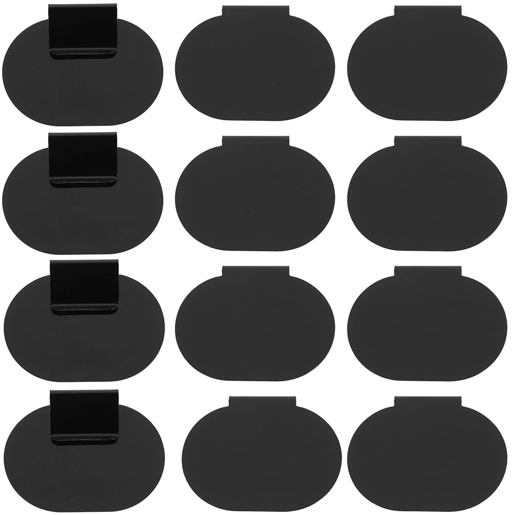 12 Pcs Clip Signs Label Holder Bins Pantry Organization Labels Blackboard Clips