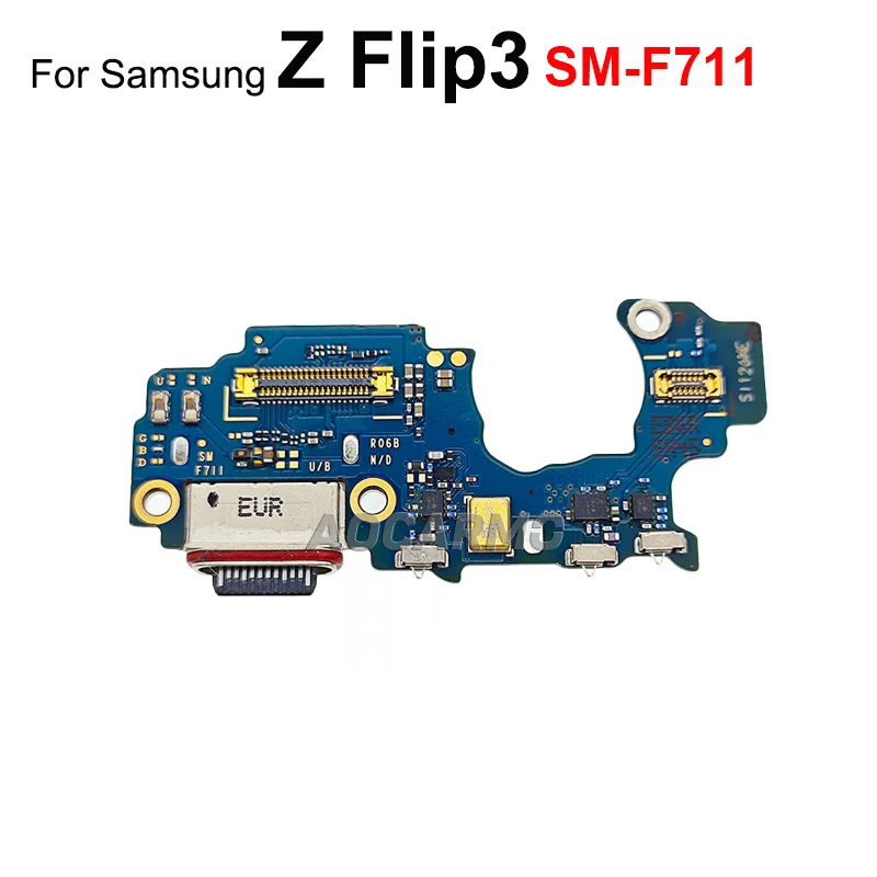 Aocarmo لسامسونج غالاكسي Z Flip4 Flip3 Z Flip 3 4 SM- F721 F711 USB شحن حوض شاحن ميناء فليكس قطع غيار الكابل