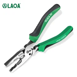 6 in 1 Multifunction Electrician's Pliers Wire Cutter 1/1.5/2.5/4 Mm² Wire Stripper M3/3.5 Nails Cutter and Grip Crimping Pliers