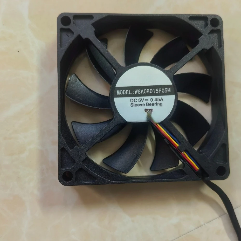 8015 8CM Cooling Fan For WHEE WSA08015F05H 5V 0.45A 4 Wire All-in-One Teaching Machine Cooling Fan (002)