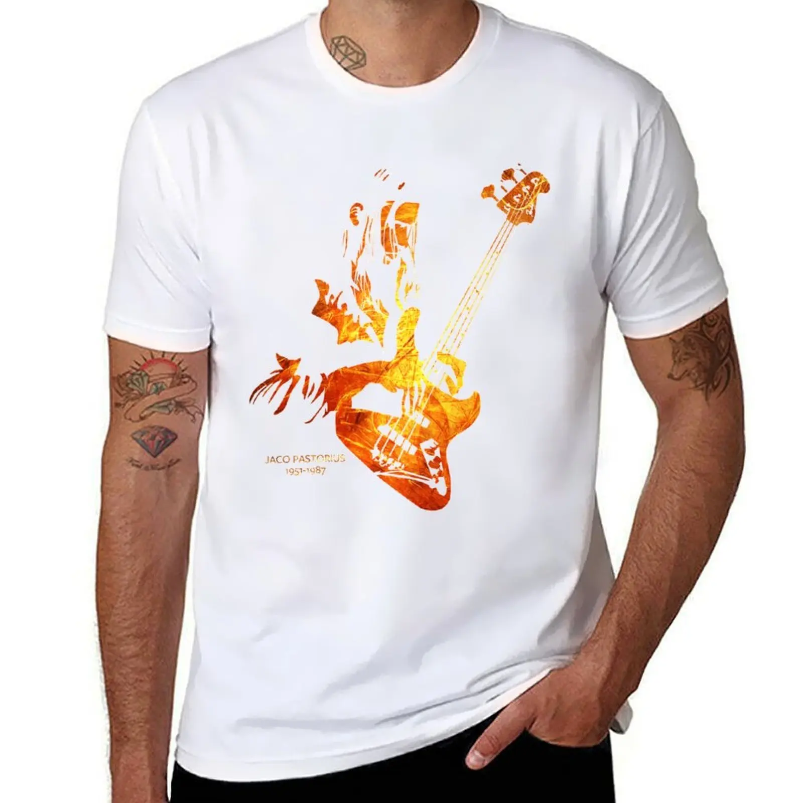 

Jaco Pastorius in Memoriam T-Shirt t shirts for man cotton soft funny t shirts dark humor T-Shirt