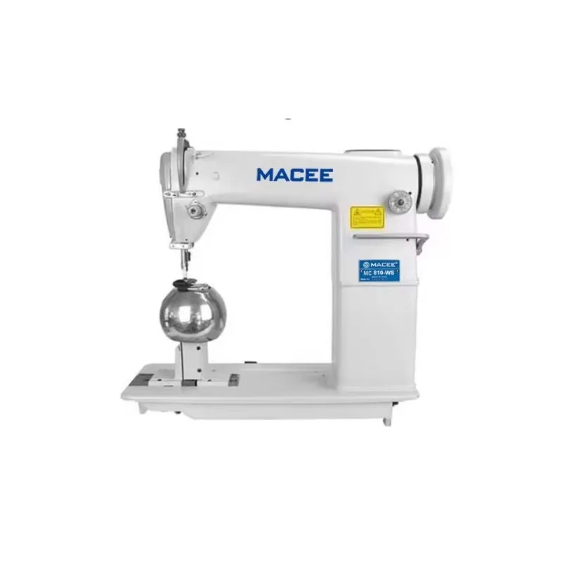 MC 810-WS Single   Round Head Vertical Wig Sewing Machine for Thick Material Garment Processing