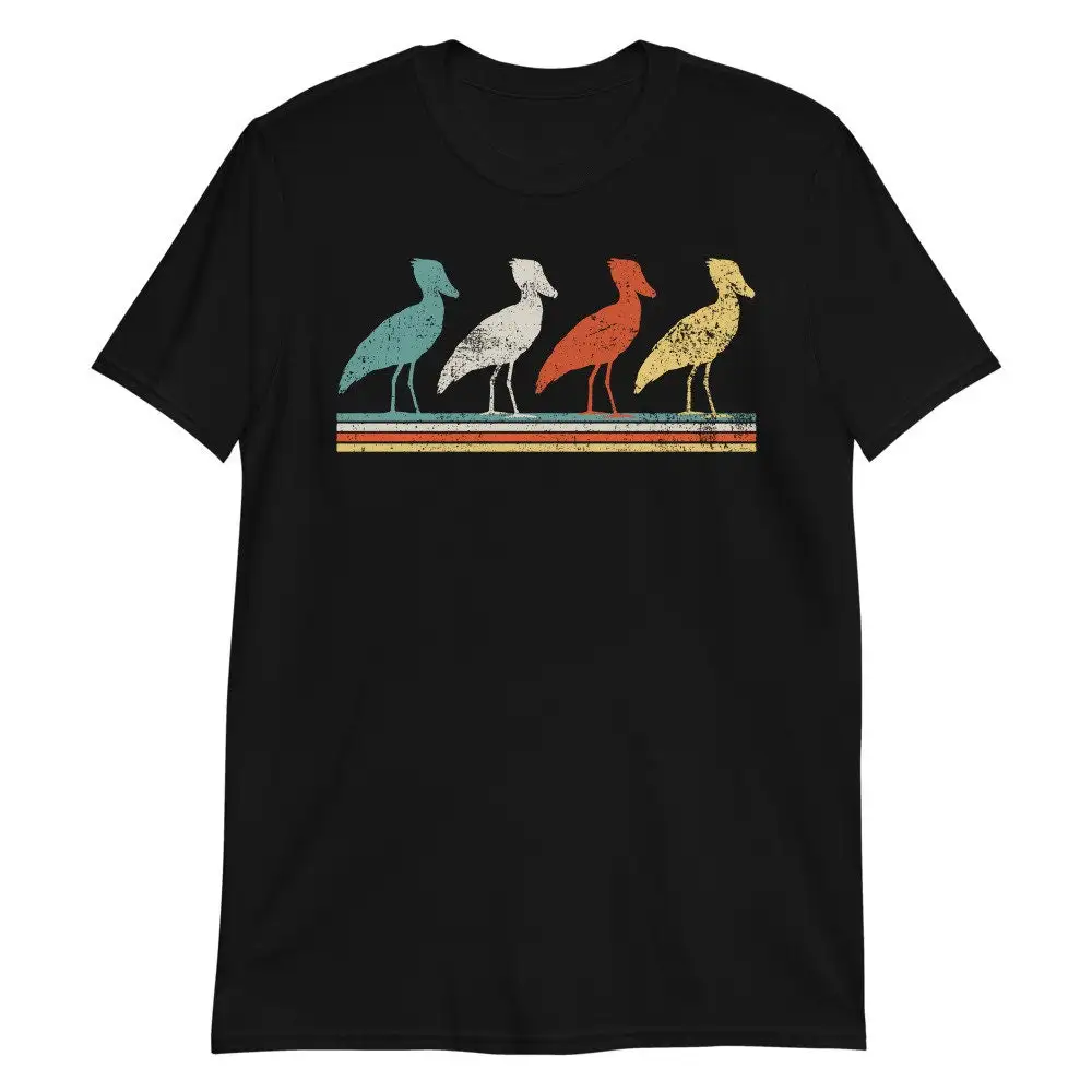 Shoebill Birds Retro T Shirt