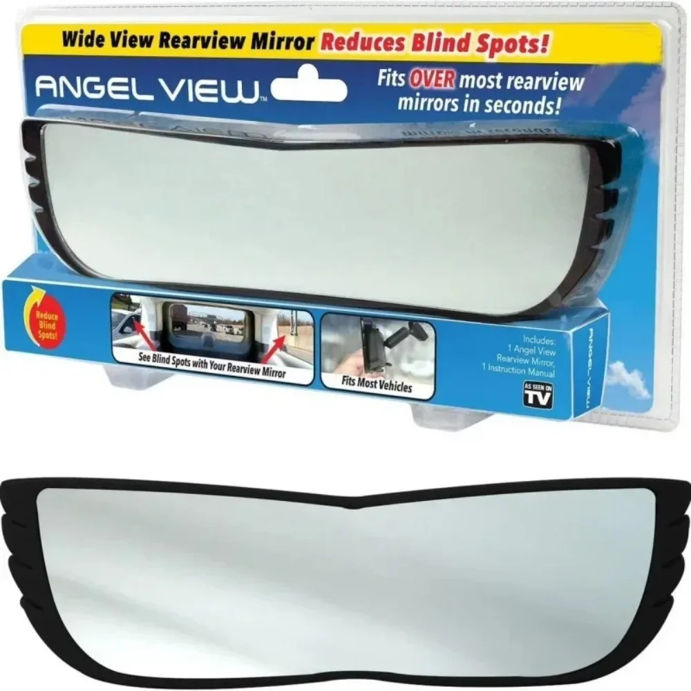 Car Wide Angle Rearview Mirror Wide Angle To Reduce Blind Spots Adjustable Interior Rearview Mirror Car Interior Accessories