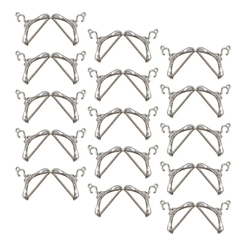 

30 шт. подвесок-крючков из сплава для демонстрации украшений, имитация крючков для демонстрации, для рукоделия, аксессуаров для ювелирных изделий, ожерелий, браслетов, серег, декора