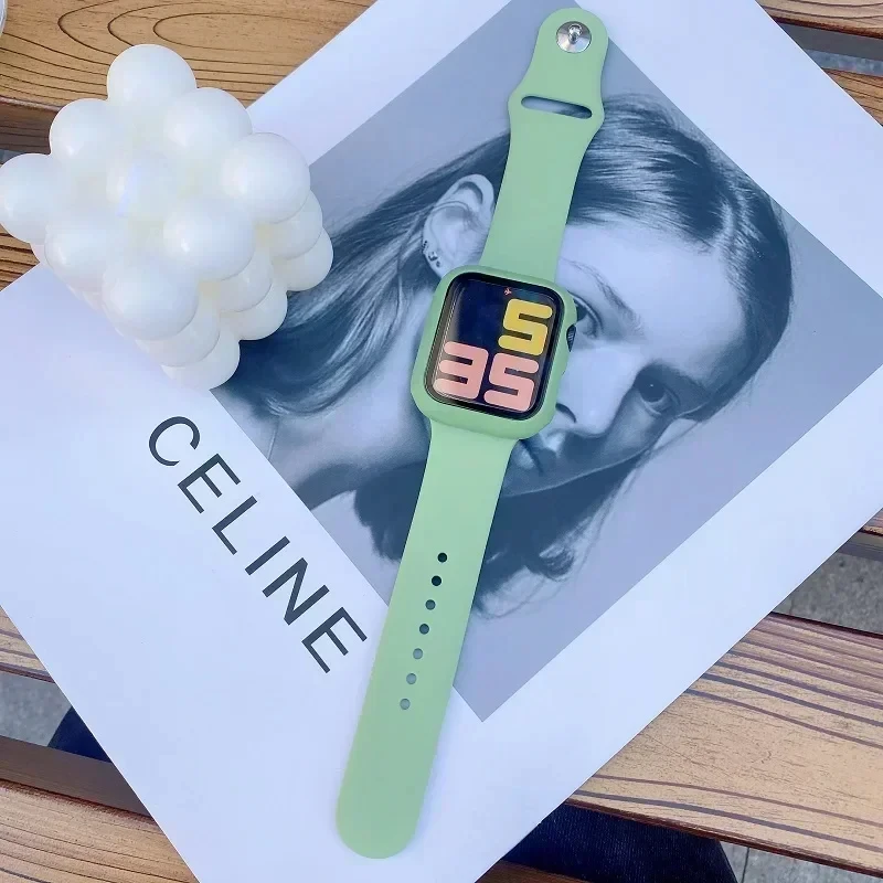 Paquet de 3 boîtiers en verre trempé pour Apple Watch, housse de protection d'écran 9 8 7 6 5 4 3 SE 40MM 41mm 46mm 45mm 10 42mm 38mm, accessoires