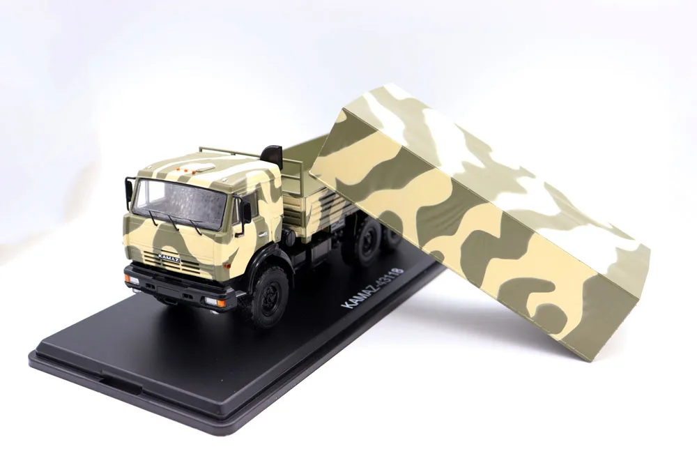 New SSM 1 43 KAMAZ 43118 Military Truck ONBOARD WITH TENT Vehicle USSR Diecast Model By Start Scale Models for Collection Gift