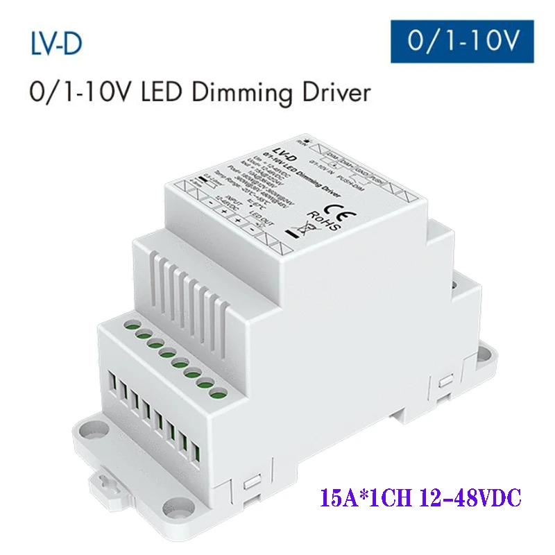 0/1-10V LED Dimming Driver with Push Dim 12-48VDC Input 480W Output PWM solve the fluorescent lamp dimming system
