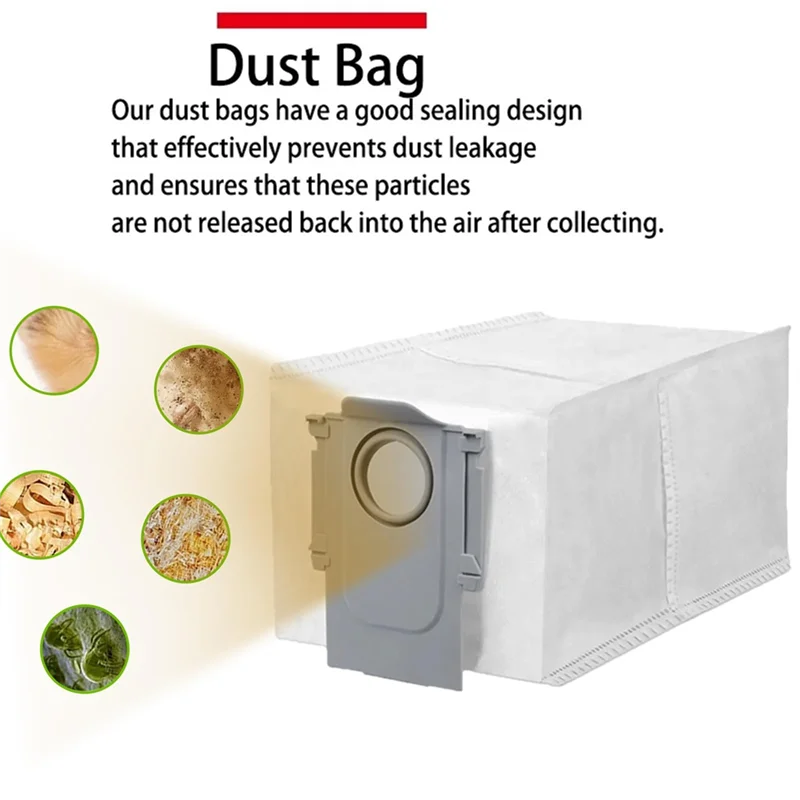 AT28-ชุดอุปกรณ์เสริมสําหรับ Roborock Saros Z70 หุ่นยนต์เครื่องดูดฝุ่น,ตัวกรอง HEPA,Mops,ถุงเก็บฝุ่น,แปรงด้านข้าง