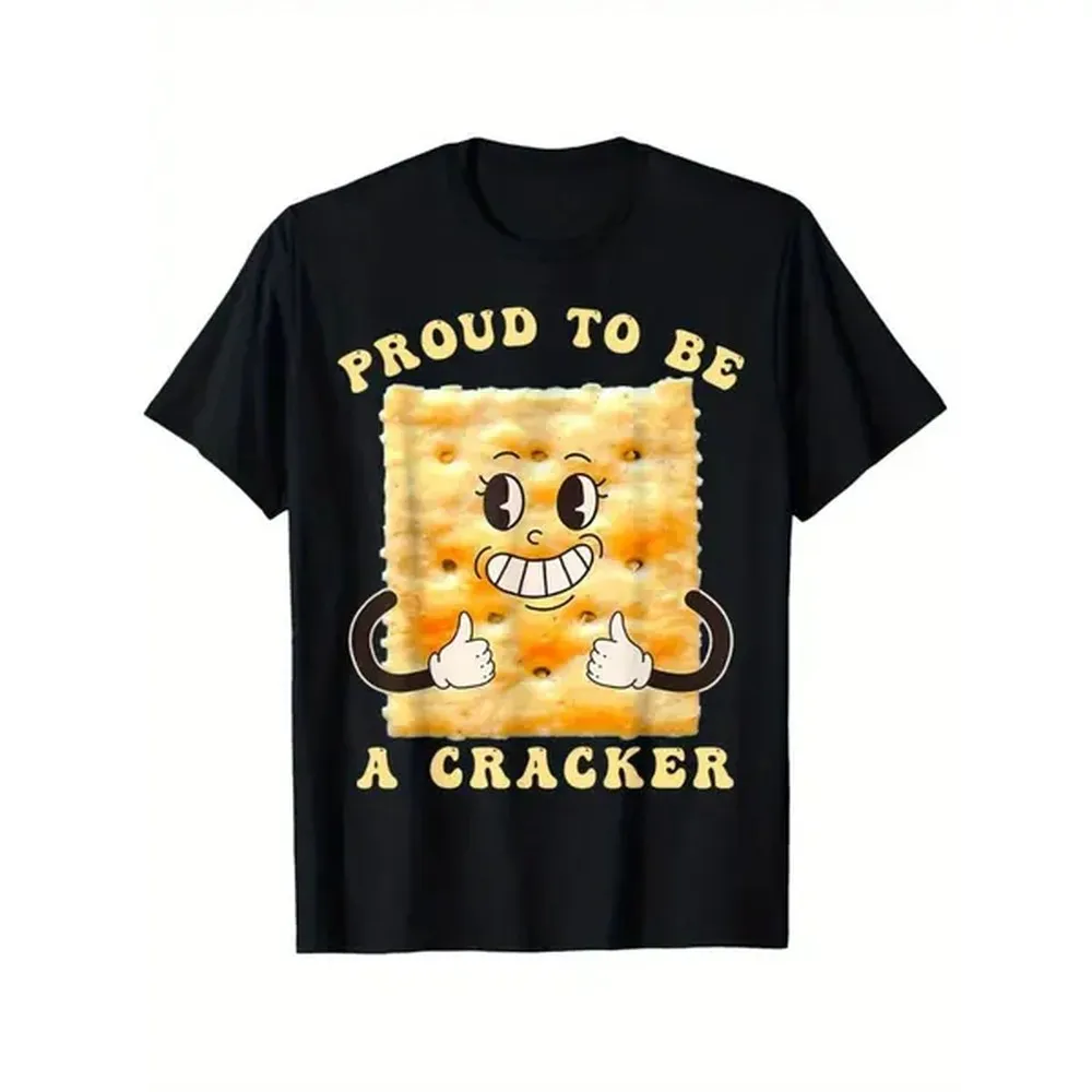 100% Cotton Golf Gift T-Shirt For Men and Women Proud to Be a Cracker Funny Snack Themed Apparel T-Shirt, 100% Cotton