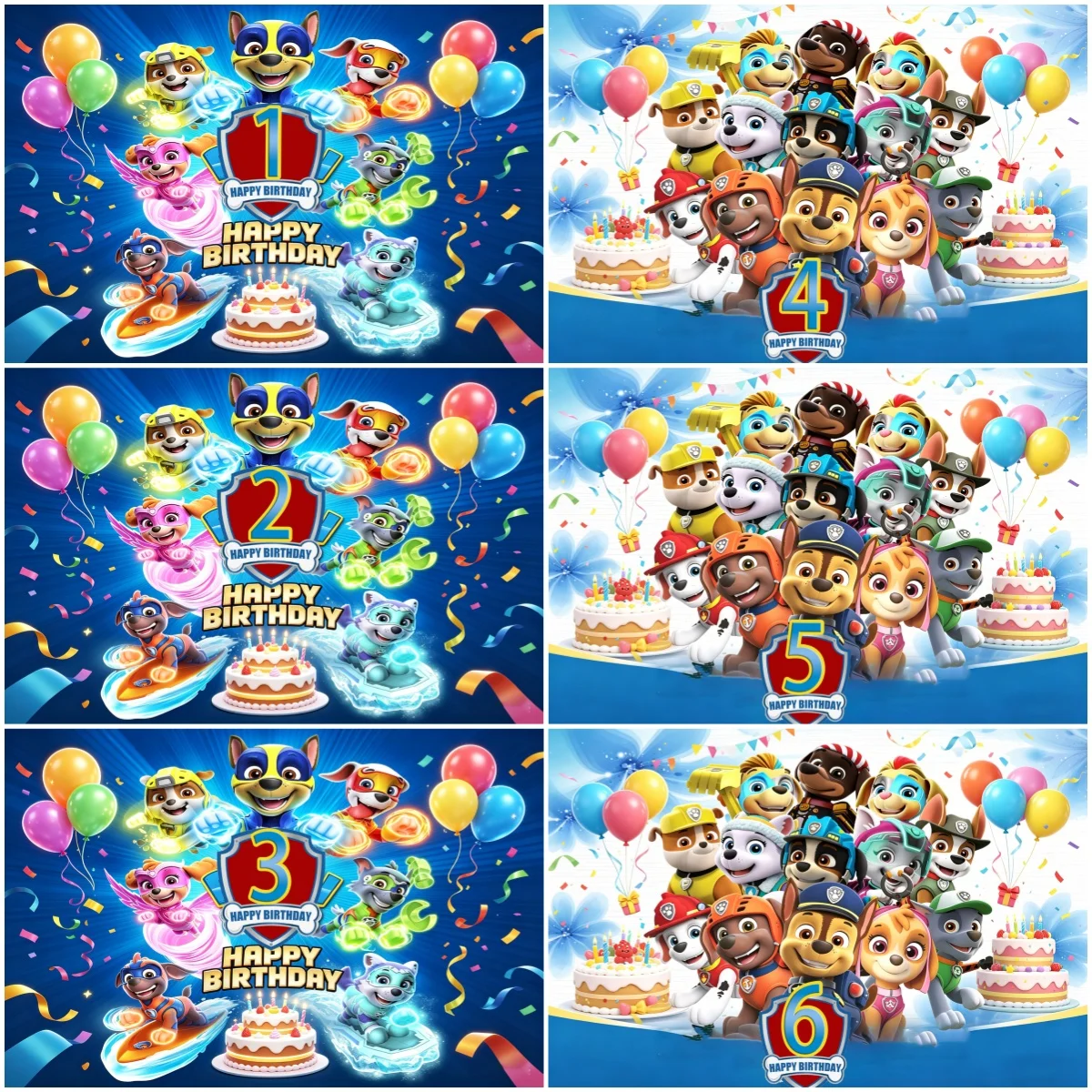 Artículos para Fiestas de Cumpleaños con Temática de la Patrulla Canina, Decoración para Fiestas Infantiles, Fondo para Fotografía de Bebés, Accesorios, Pancarta, Regalos