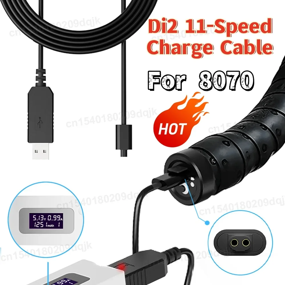 

Battery Charger Replacement Di2 11-Speed Charge Cable USB Charger Cable Line Battery Charger Cord for 8070 Adapter Cable